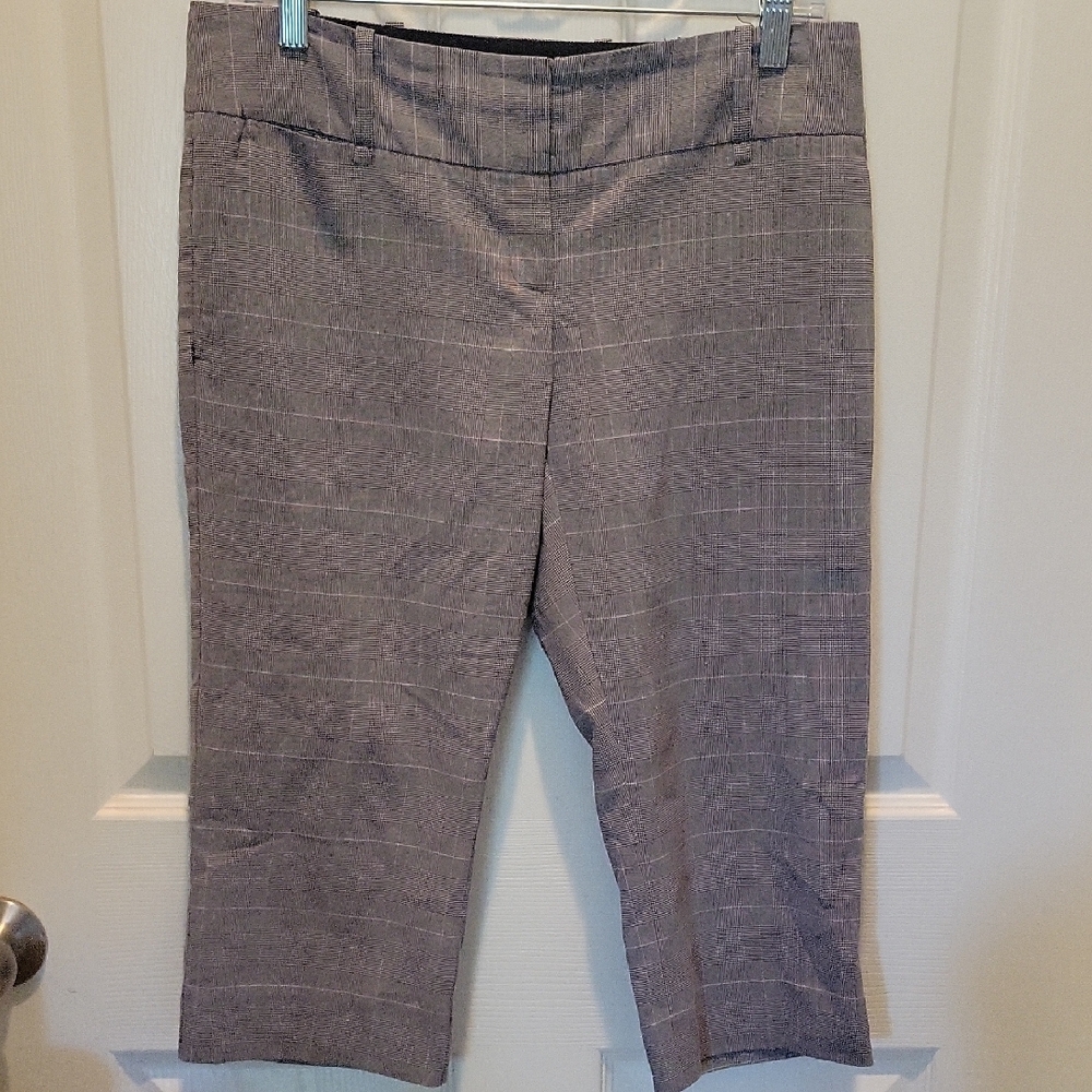 The Limited Gray Capris Structured Professional Pants